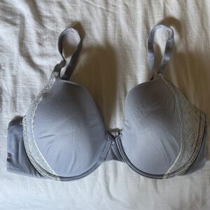 Victoria's Secret Soft Gray Bra with Lace Accents